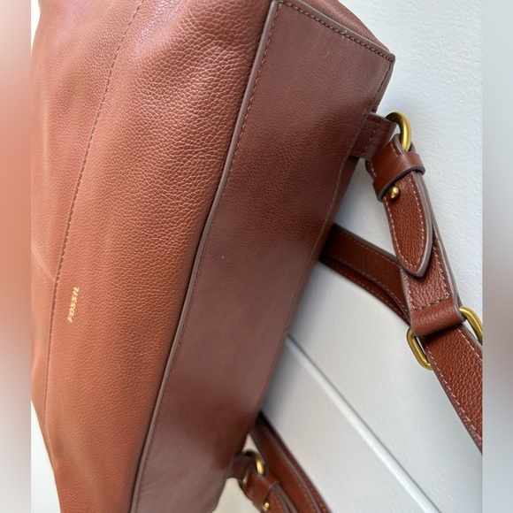 Fossil Elina convertible leather backpack - Chocolate brown - Picture 4 of 7